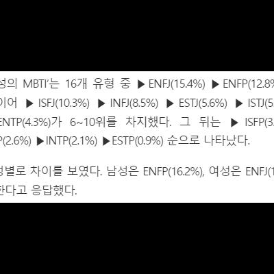 남자들이 환장하는 mbti