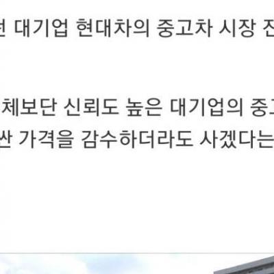 대기업 진출 후 제대로 ㅈ된 중고차 업체들 상황