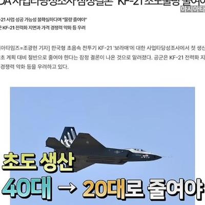 왜 KF-21의 날개를 꺾으려 하는가.jpg